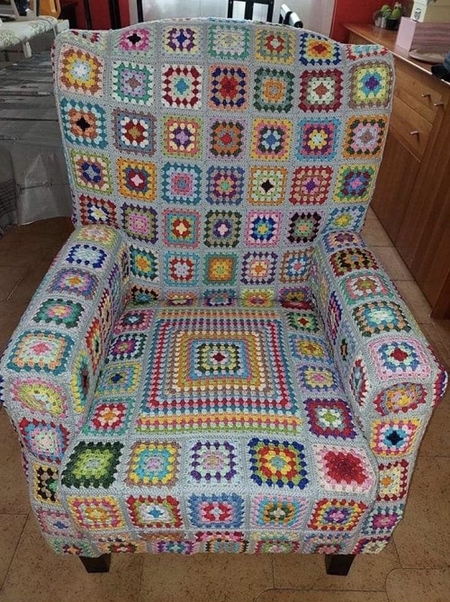 Latest Crochet Chair Cover 2