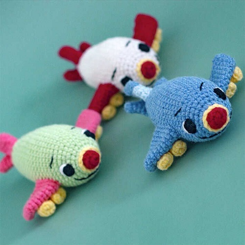 cute little airplane crocheted toy