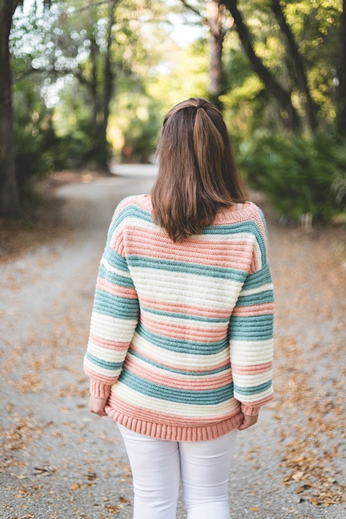 Crochet Magic Stripe Sweater