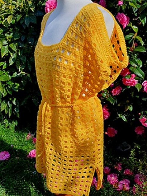 Beautiful Crochet Cover Up Dress