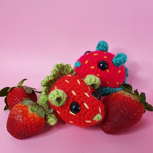 crochet Strawberry Mouse