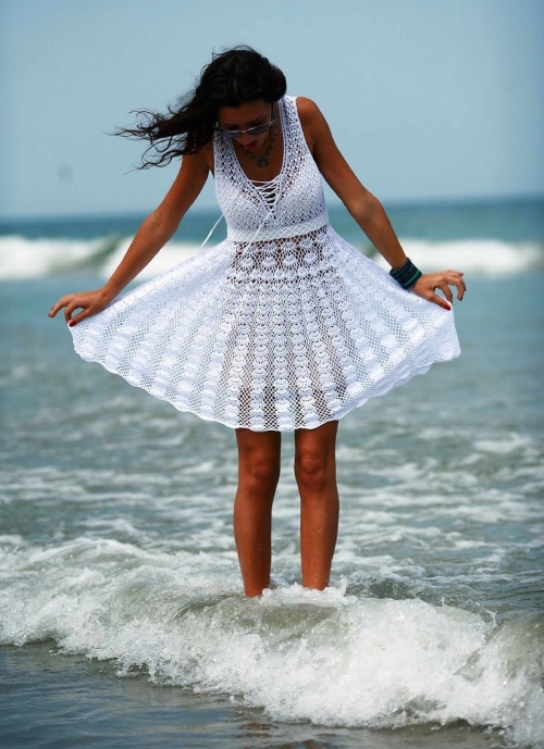 Crochet Short Summer Dress