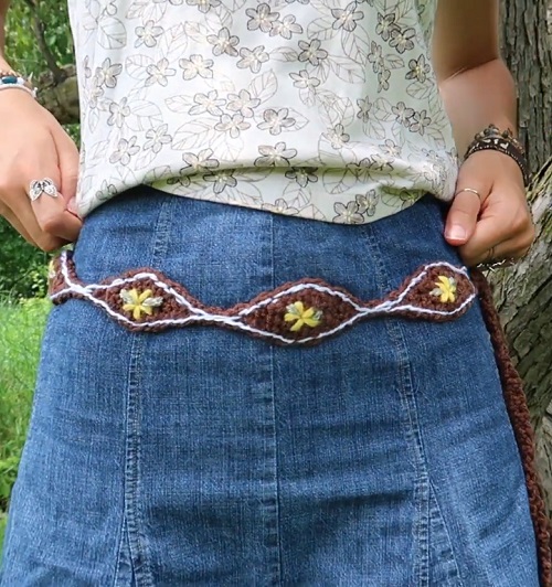 Stunning Crocheted Belt Pattern