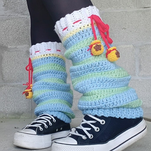 crochet animal crossing leg warmers