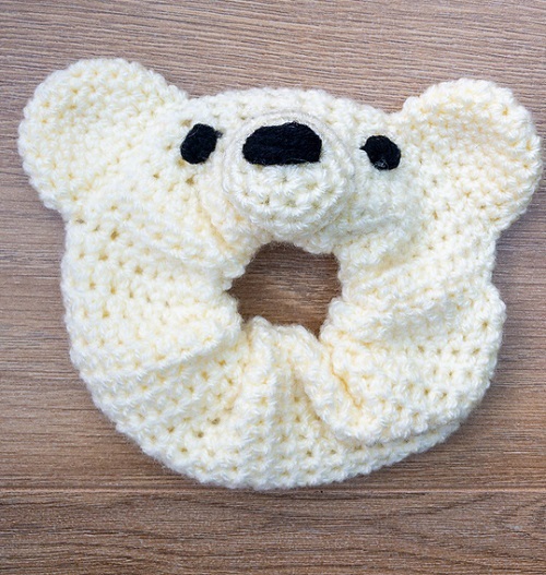 DIY Teddy Bear Scrunchy Idea