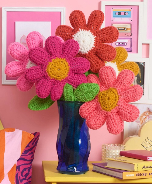 Crochet Daisy Bouquet Pattern