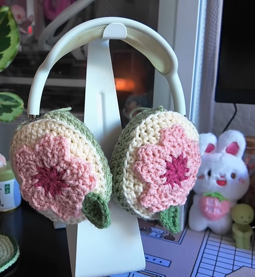 cherry blossom headphone covers