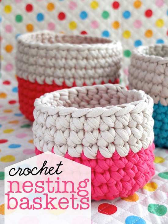DIY Crochet Basket 6