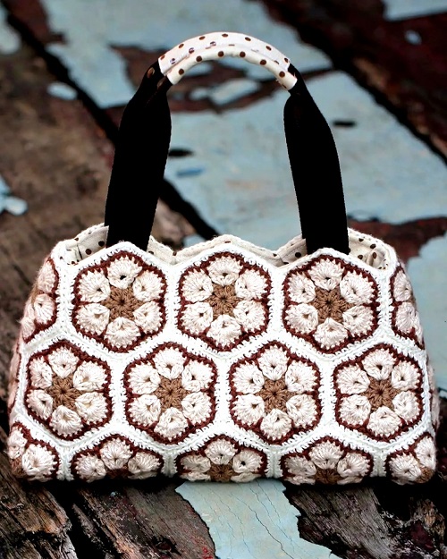 African Flower Purse