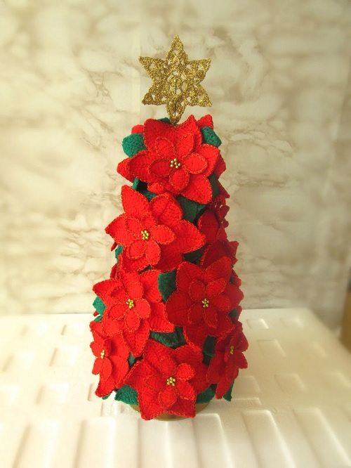 Crochet Poinsettia Home Decor Free Patterns 13
