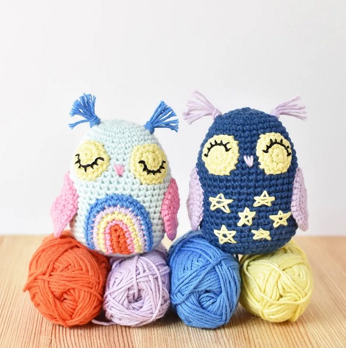 Pair of Sweet Owls
