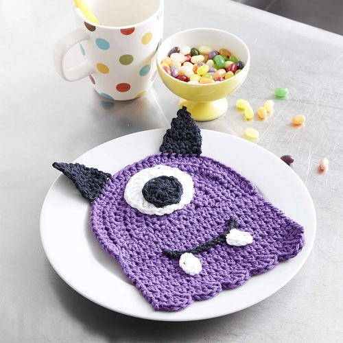 Scary Gary Crochet Dishcloth