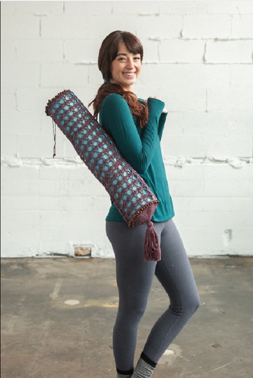 Easy and Cute Ombre Net Bag for Yoga Mat 2