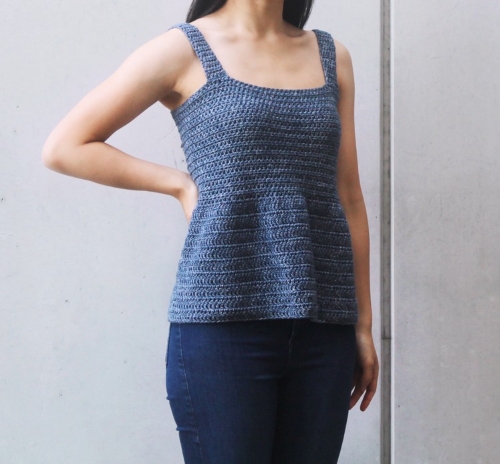 Crochet Peplum Summer Tank Top