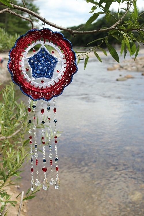 Stars and Stripes Sparkle Mandala