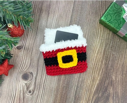 Crochet Christmas Gift Card Holder Pattern