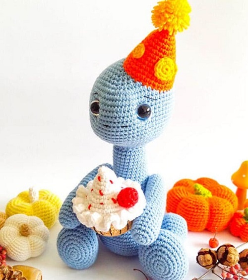 Happy Monroe Crochet Dinosaur Amigurumi Free Pattern