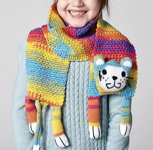 crochet Animal Scarf for Kids Free Patterns 2