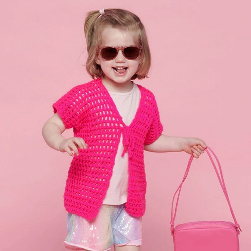 Crochet Toddler Mesh Vest Pattern