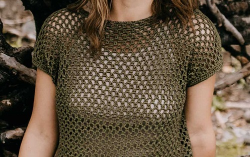 Crochet Mesh Top