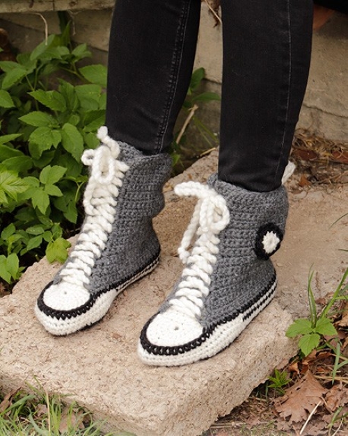 Free Winter Shoe Crochet Patterns 6