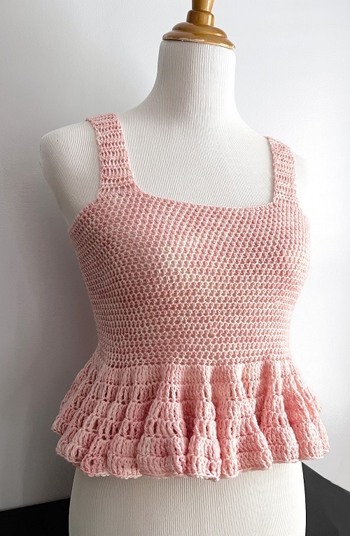 crochet peplum top 1