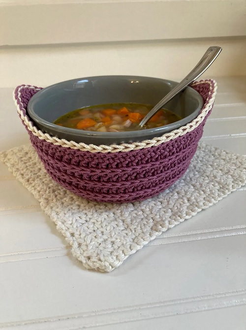 Crochet Bowl Holder Free Patterns 3