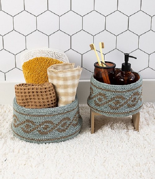 Crochet Tidepool Basket Set