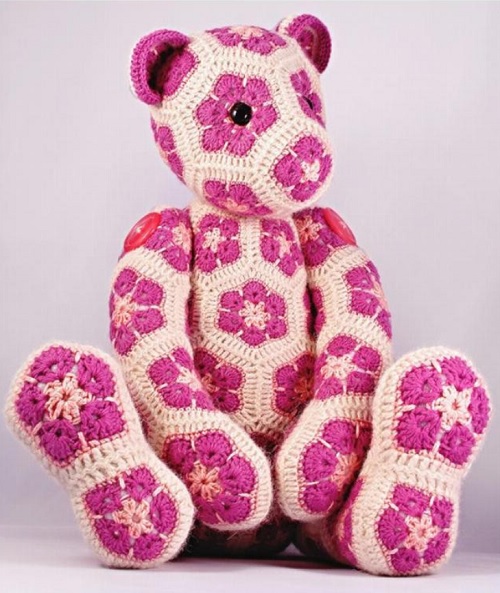 Lollo African Flower Bear Pattern