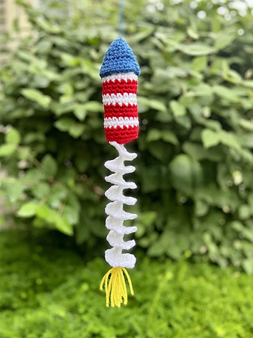 Rocket Firecracker Wind Spinner