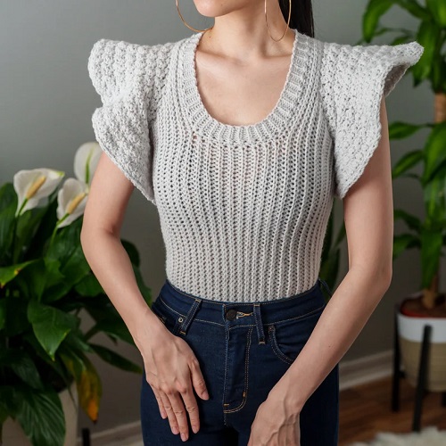 Most Modern Crochet Ruffle Top