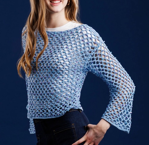 Glimmerwave Beaded Top