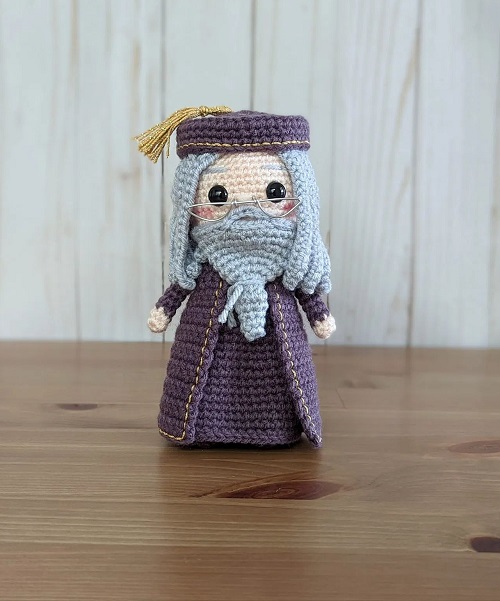 Crochet Albus Dumbledore Amigurumi