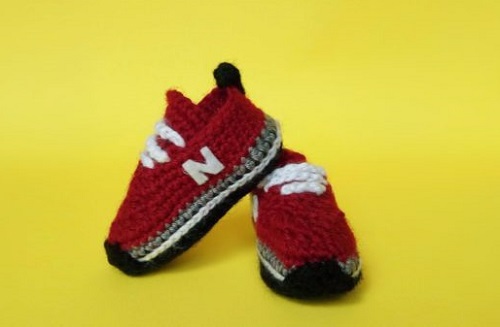 Crochet Baby Tennis Sneakers