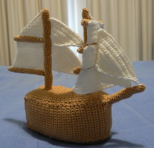 easy to crochet tall ship pattern