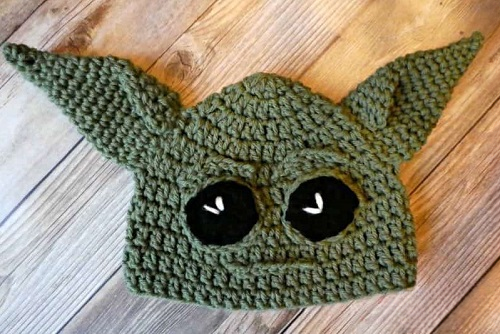 Crochet Baby Yoda Hat