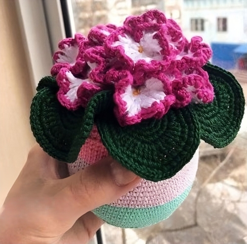 Crochet African Violet Free Patterns 1