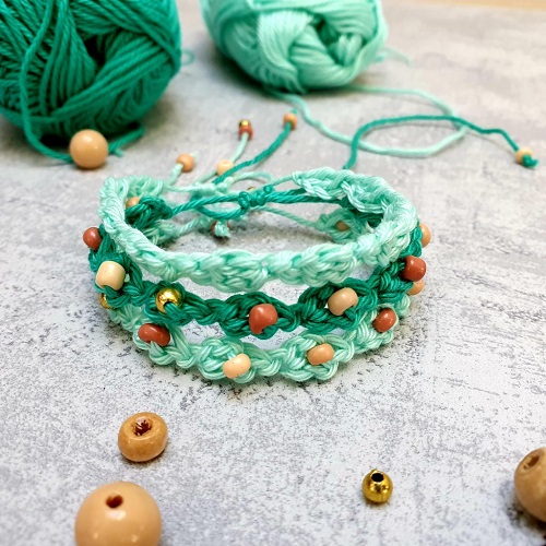 Free Crochet Bead Bracelet Ideas