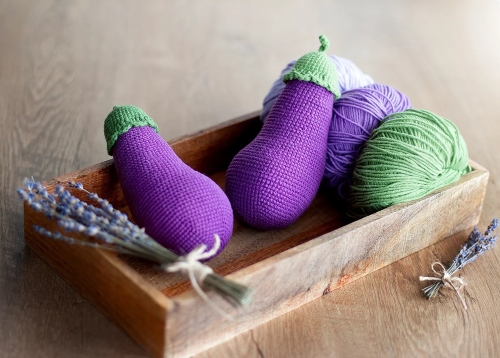 Eggplant Toy Crochet Pattern