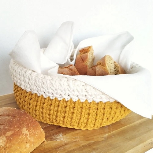 Crochet Bread Basket Free Patterns 1