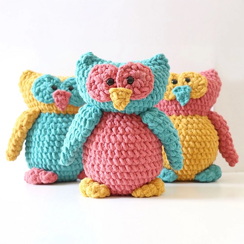 Crochet Ollie Owl Toy Trio Pattern