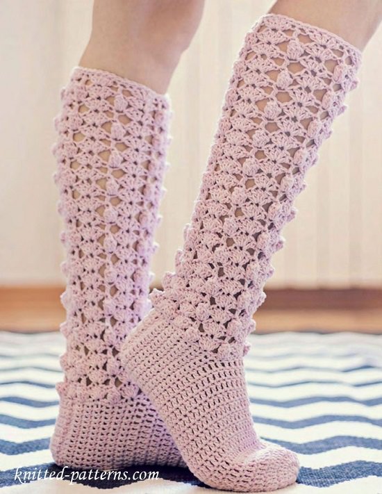 DIY Crochet Socks 16