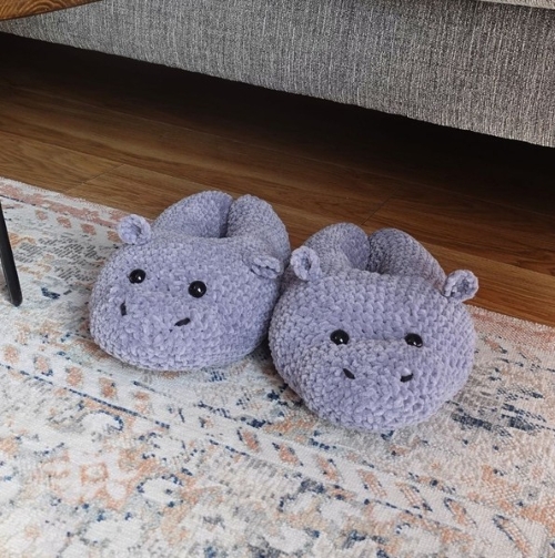 Chunky Hippo Slippers