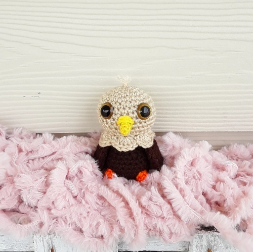 Crochet Tiny Baby Bald Eagle Toy