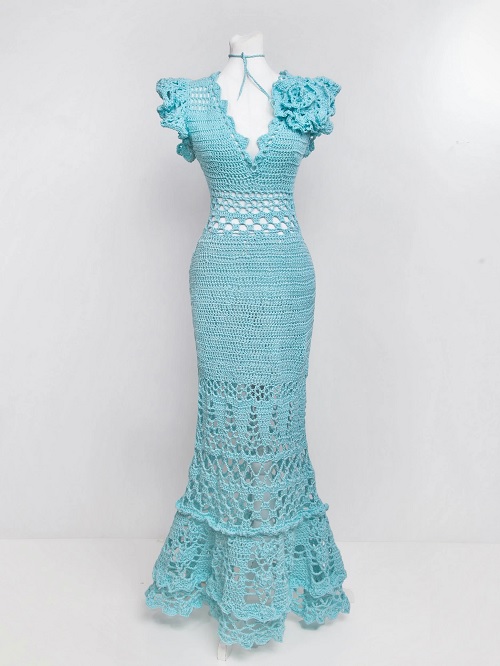 Blossom Crochet Maxi Dress