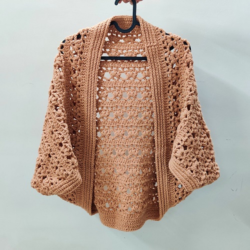 Free Cocoon Shrug Crochet Patterns 4
