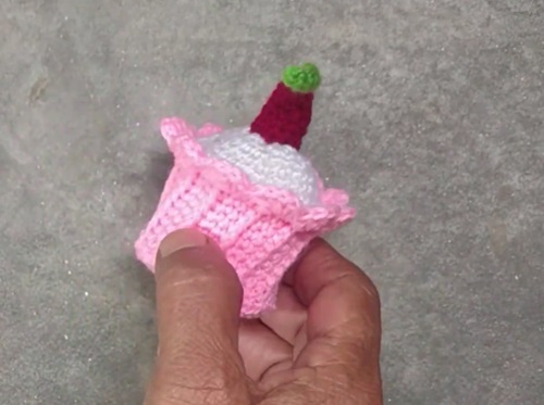Crochet Cupcake Door Stopper