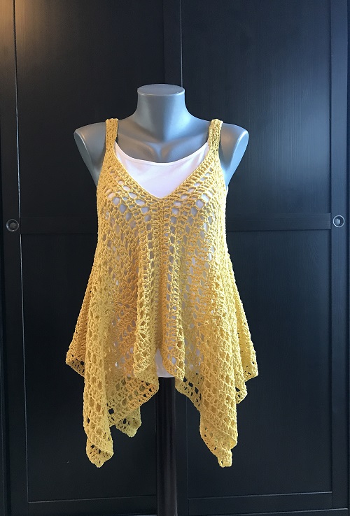 Easy and Cute Crochet Tank Top Pattern 2