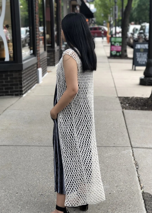 The Crochet Summer Long Vest