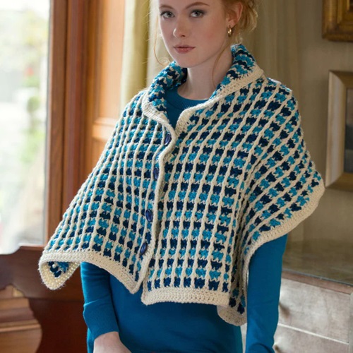 Buttoned Wrap Free Crochet Patterns 6